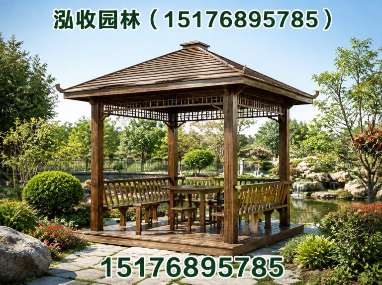 宜宾防腐木凉亭展示图
